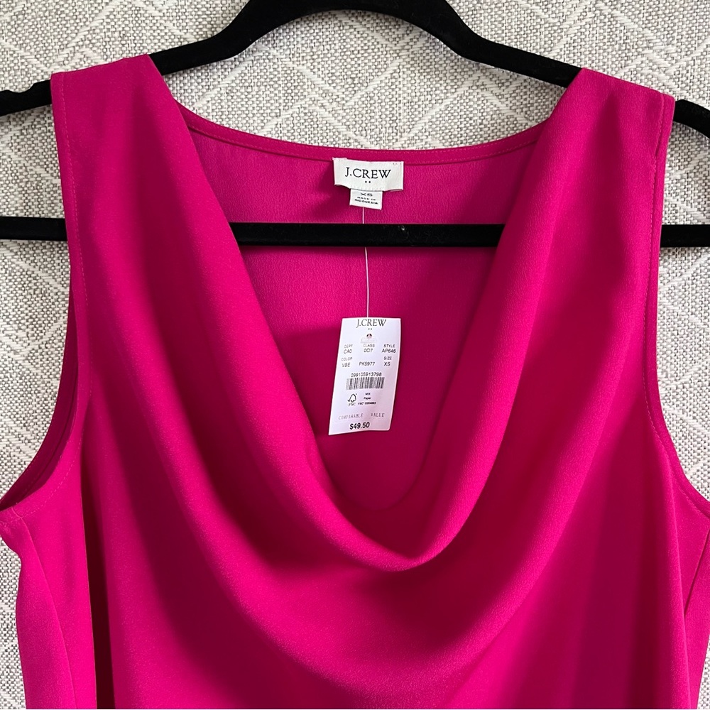 J. Crew Sleeveless Cowl Blouse NWT
